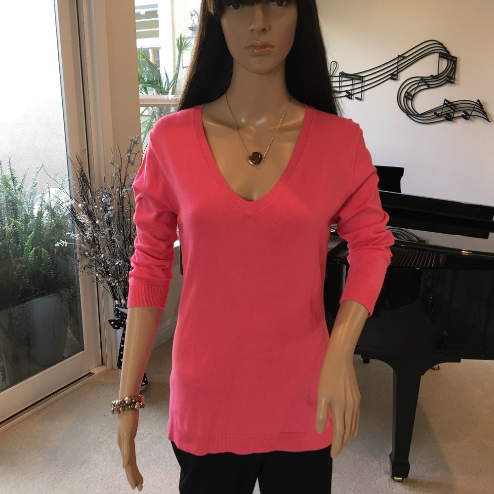 3/4 Sleeve V-Neck Sweater